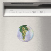 Riesling Wine Grapes Magnet (Insitu (Vaatwasser))