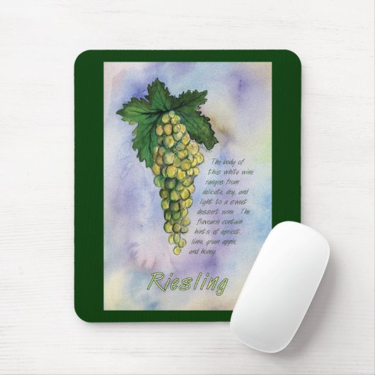 Riesling Wine Grapes Mousepad Muismat (Met muis)