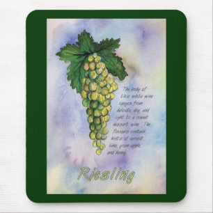 Riesling Wine Grapes Mousepad Muismat