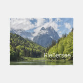 Riessersee Alps Garmisch Partenkirchen Beieren Fleece Deken (Voorkant (Horizontaal))
