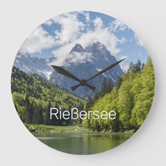 Riessersee Alps Garmisch Partenkirchen Beieren Grote Klok (Voorkant)