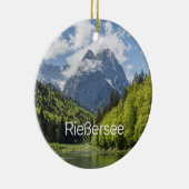 Riessersee Alps Garmisch Partenkirchen Beieren Keramisch Ornament (Rechts)