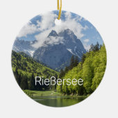 Riessersee Alps Garmisch Partenkirchen Beieren Keramisch Ornament (Voorkant)