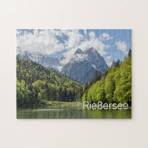 Riessersee Alps Garmisch Partenkirchen Beieren Legpuzzel