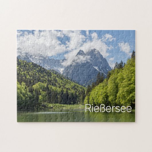 Riessersee Alps Garmisch Partenkirchen Beieren Legpuzzel (Horizontaal)