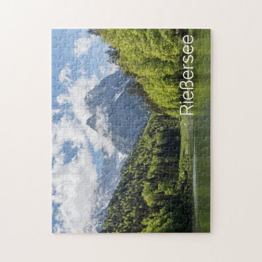 Riessersee Alps Garmisch Partenkirchen Beieren Legpuzzel (Verticaal)