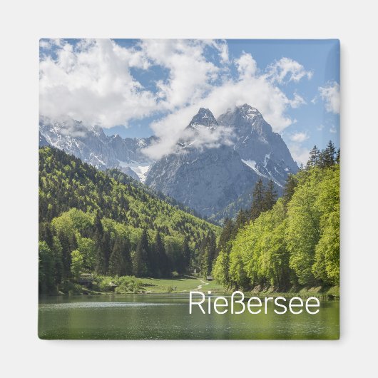 Riessersee Alps Garmisch Partenkirchen Beieren Magneet (Voorkant)