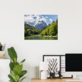 Riessersee Alps Garmisch Partenkirchen Beieren Poster (Thuiskantoor)