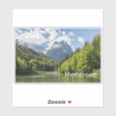 Riessersee Alps Garmisch Partenkirchen Beieren Sticker (Vel)