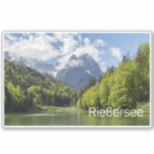 Riessersee Alps Garmisch Partenkirchen Beieren Sticker (Voorkant)