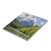 Riessersee Alps Garmisch Partenkirchen Beieren Tegeltje (Zijkant)