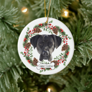 riet corso hond keramisch ornament