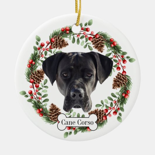 riet corso hond keramisch ornament (Voorkant)