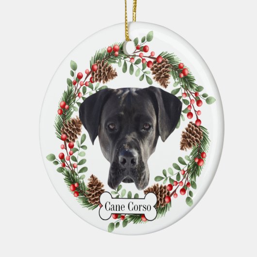 riet corso hond keramisch ornament (Links)