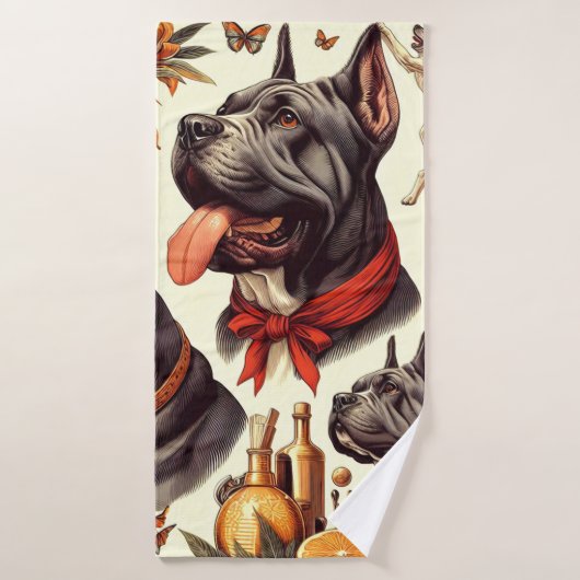 riet corso illustratie badhanddoek (Badhanddoek)