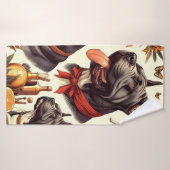 riet corso illustratie badhanddoek (Badhanddoek)
