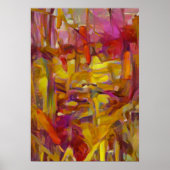 riet in natuur trillende kleuren A.I. Poster (Voorkant)