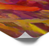 riet in natuur trillende kleuren A.I. Poster (Hoek)