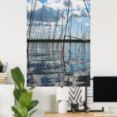 Riet op Rice Lake – Opper-Halfrond Poster (Thuiskantoor)