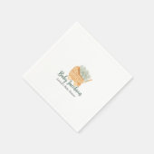 Rieten & Baby's Breath - Sage Green Servet (Hoek)