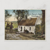  rieten huisje St. Patricks Day briefkaart (Voorkant)