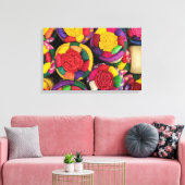 Rieten manden canvas afdruk (Insitu (Woonkamer))