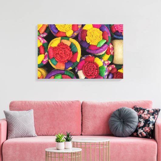 Rieten manden canvas afdruk (Insitu (Woonkamer))