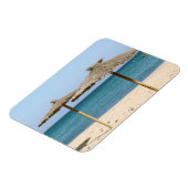 Rieten strandparasols magneet (Linkerzijde)