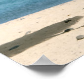 Rieten strandparasols poster (Hoek)