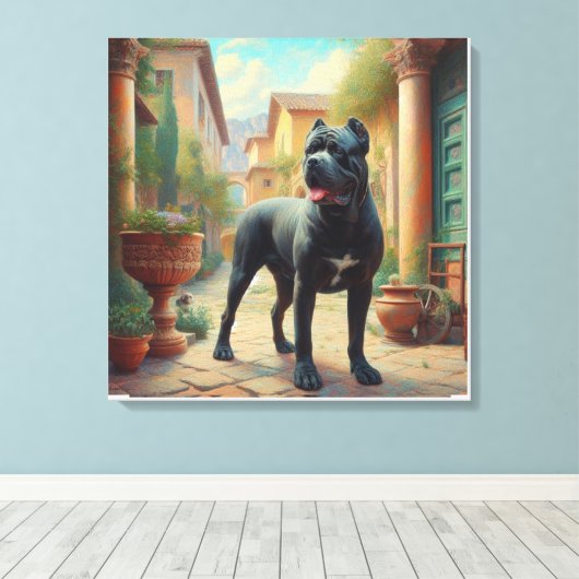 riethoorntje canvas afdruk (Insitu (Houten vloer))