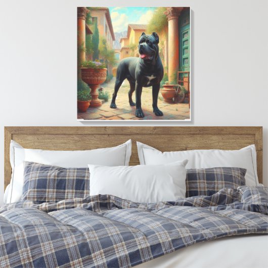 riethoorntje canvas afdruk (Insitu (Slaapkamer))