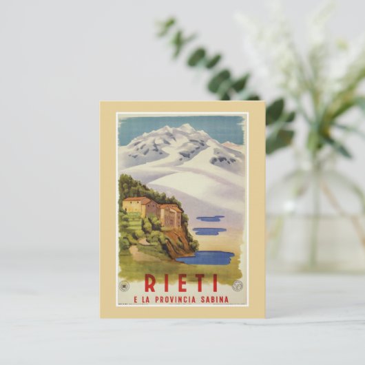 Rieti Sabina  Italiaanse reisposter Briefkaart (Staand voorkant)
