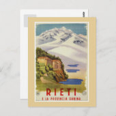 Rieti Sabina  Italiaanse reisposter Briefkaart (Voorkant / Achterkant)