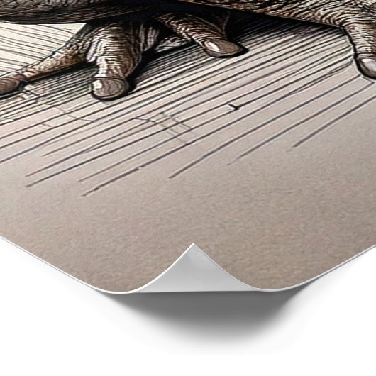 Rietpad - Kunstdruk Poster (Hoek)