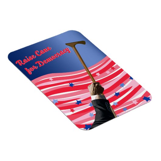 rietstok-democratiemagneet magneet (Rechterzijde)