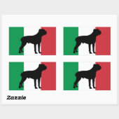 Rietveld Corso Silhouet Vlag Rechthoekige Sticker (Vel)