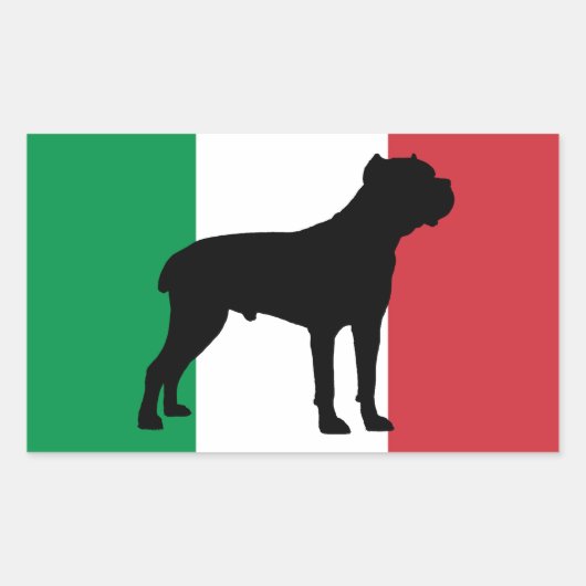 Rietveld Corso Silhouet Vlag Rechthoekige Sticker (Voorkant)