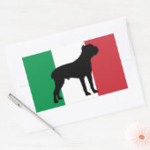 Rietveld Corso Silhouet Vlag Rechthoekige Sticker (Envelop)