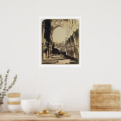 Rievaulx Abbey, North Yorkshire, 1854 (foto sepia) Poster (Keuken)