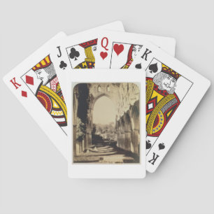 Rievaulx Abbey, North Yorkshire, 1854 (foto sepia) Speelkaarten