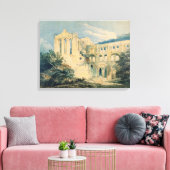 Rievaulx Abbey, Yorkshire, 1798 (m/c) Canvas Afdruk (Insitu (Woonkamer))