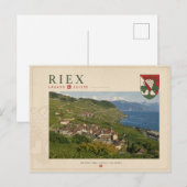 Riex, Lavaux - Zwitserland Briefkaart (Voorkant / Achterkant)