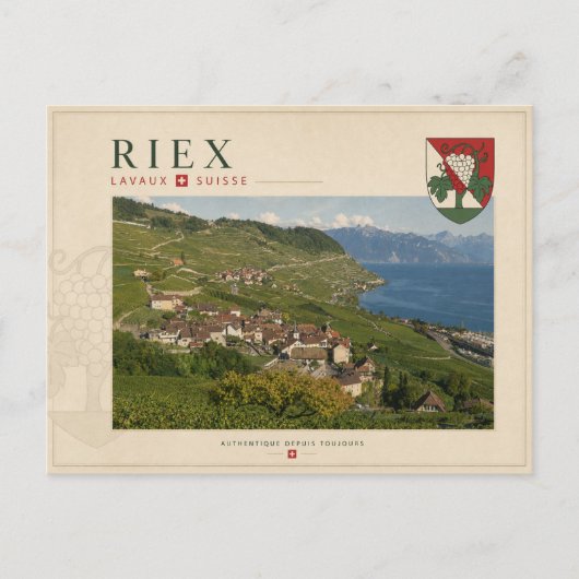 Riex, Lavaux - Zwitserland Briefkaart (Voorkant)