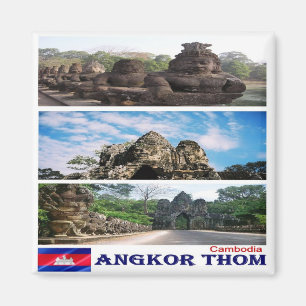 Rif. KH Cambodia, Angkor Thom, Koelkast Magneet