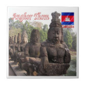 Rif. KH Cambodia, Angkor Thom Tegeltje (Voorkant)