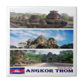 Rif. KH Cambodia, Angkor Thom Tegeltje (Voorkant)