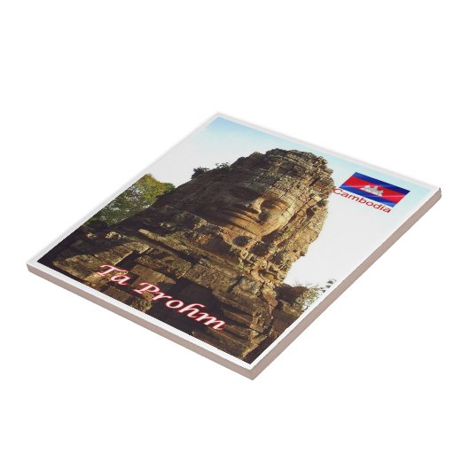 Rif. KH Cambodia, TA Prohm Tegeltje (Zijkant)