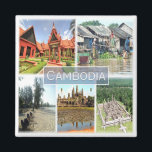 Rif. KH *Cambodja, Angkor Wat, Phonom Penh, koelka Magneet<br><div class="desc">Hier vindt u het souvenir van uw vakantie. (KH * Cambodja, Angkor Wat, Phonom Penh koelkast magneet). Verras vrienden en familieleden met de unieke souvenirs van uw geweldige reis. Probeer ons. #LeoPepeDesign - Angkor wat front side, Phonom Penh Sangkat Chey Chumneah, Angkor wat centrale structuur, Sihanoukville, Tone SAP, Azië Cambodja,...</div>