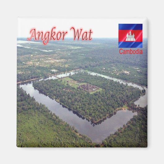 Rif. KH Cambodja, Angkor Wat, Uitzicht vanuit de l Magneet (Voorkant)