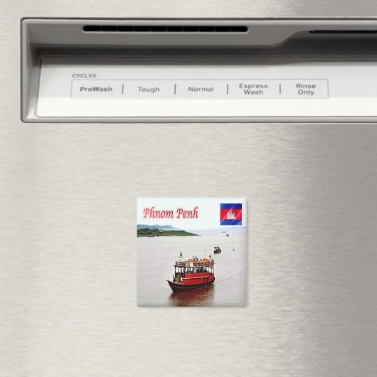 Rif. KH Cambodja, Phnom Penh, koelkast Magneet (Insitu (Vaatwasser))